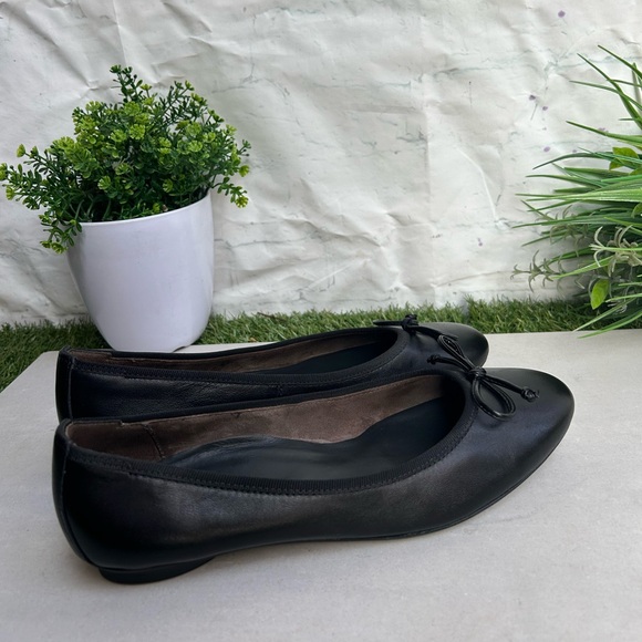 PAUL GREEN Ursula Ballet Flat (Women) Black Leather size UK 5.5 US 8 $398 - Picture 13 of 16
